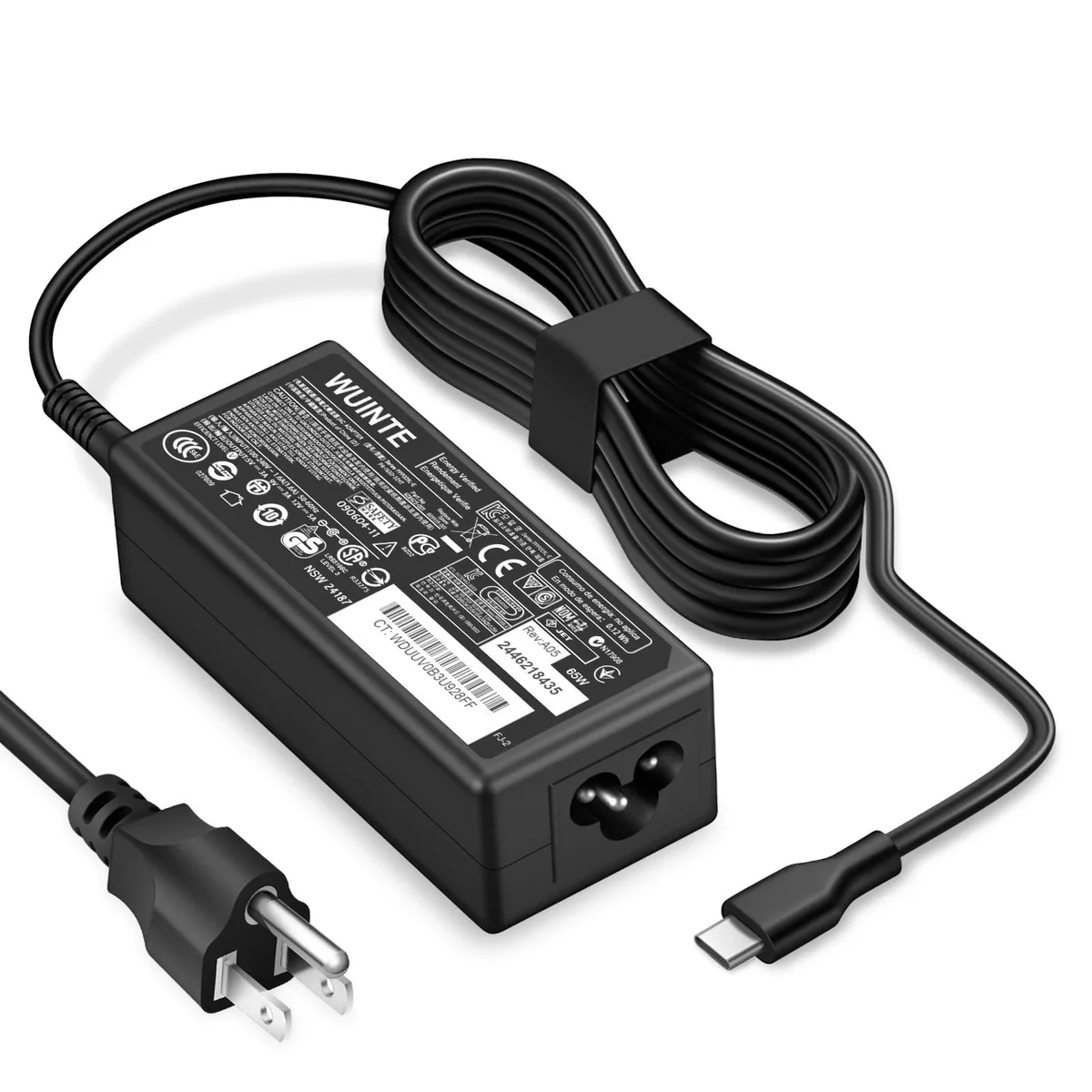 WUINTE YG45W-TC USB-C 45W/65W AC Adapter — product photo