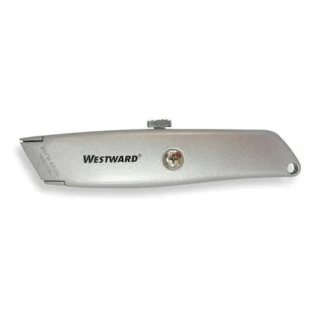 Westward utility knife, six inches long, metal body with retractable steel blade
