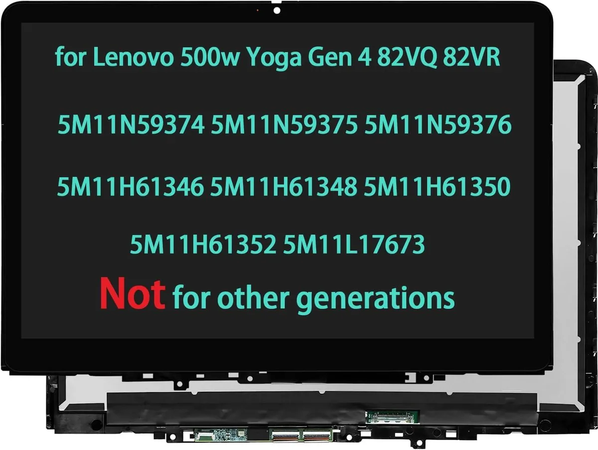 NUOLAISUN NUOLAISUN 11 inch LCD Touch Screen for Lenovo 500w Yoga Gen 4 82VQ 82VR — product photo