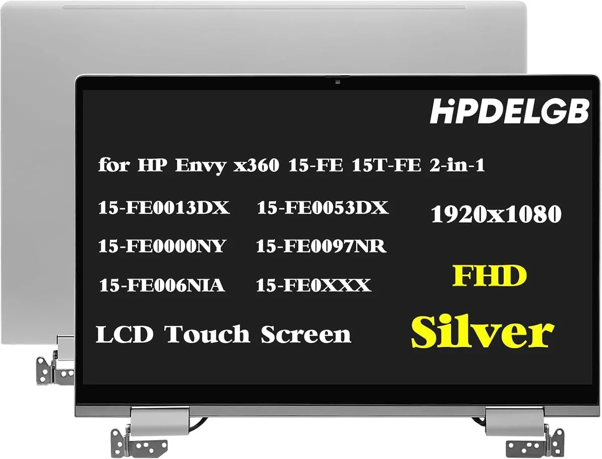NUOLAISUN NUOLAISUN HP Envy X360 15-FE 1920x1080 LCD Touch Screen Silver — product photo