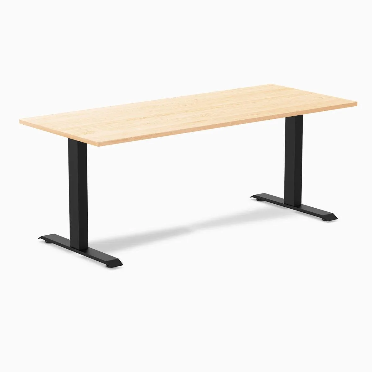 Desky Desky Zero Hardwood Office Desk Maple 72 x 30 in Matte Black — product photo