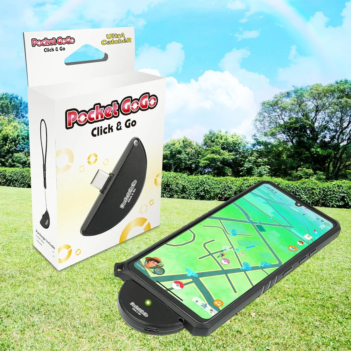 Zeroplus Zeroplus UltrA CatcheR Pocket GoGo Click & Go Monster Catcher Black TC-95285 electronics for kids — product photo