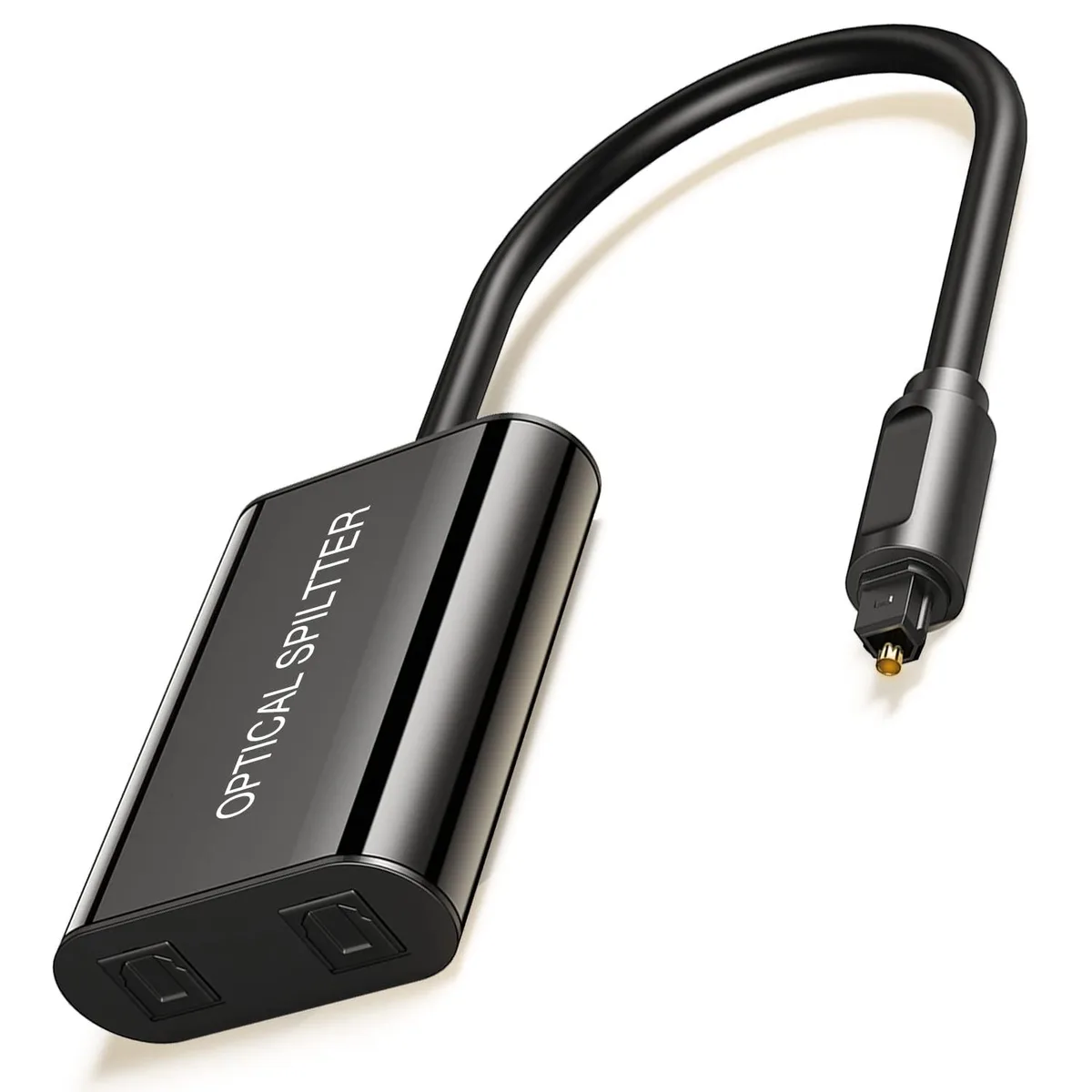  ANDTOBO-8 Toslink Optical Splitter 1 in 2 Out Black — product photo