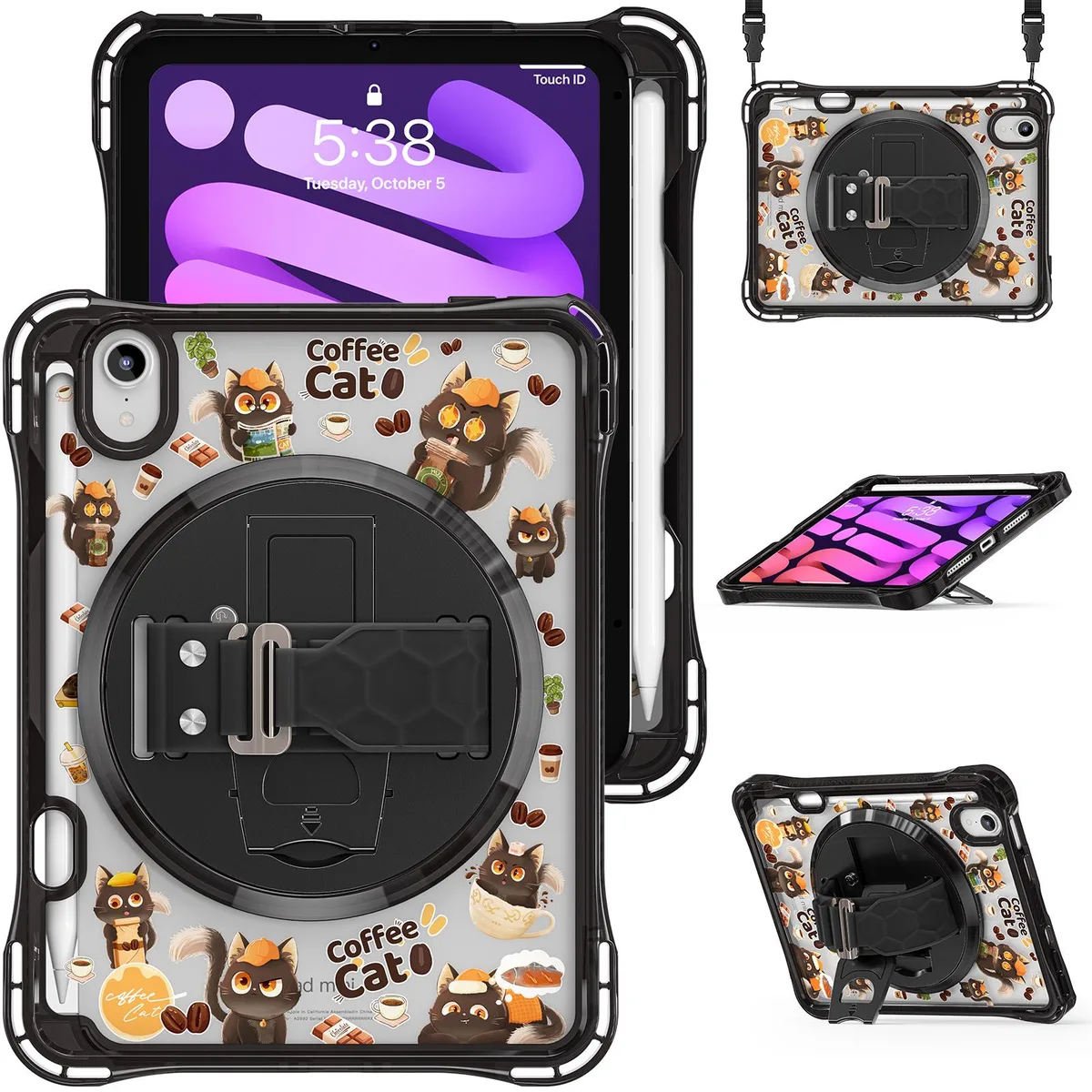 Werleo Werleo A2995/A2996 iPad Mini 8.3" Case with Kickstand & Strap — product photo