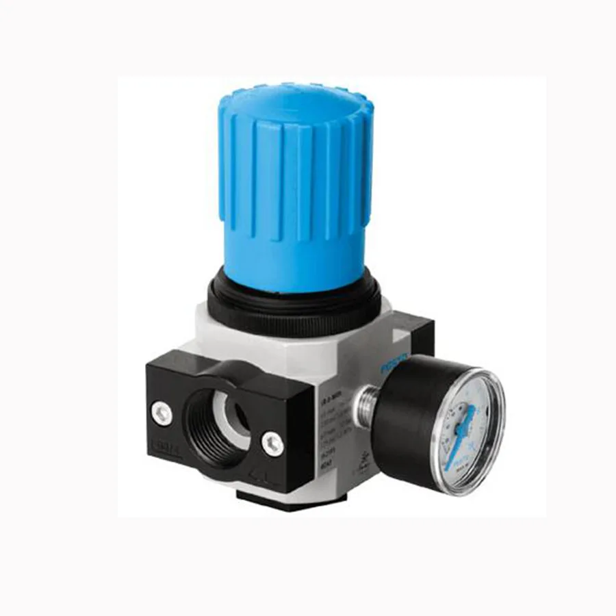 Red Festo LR-3/4-D-MAXI pressure regulator in box