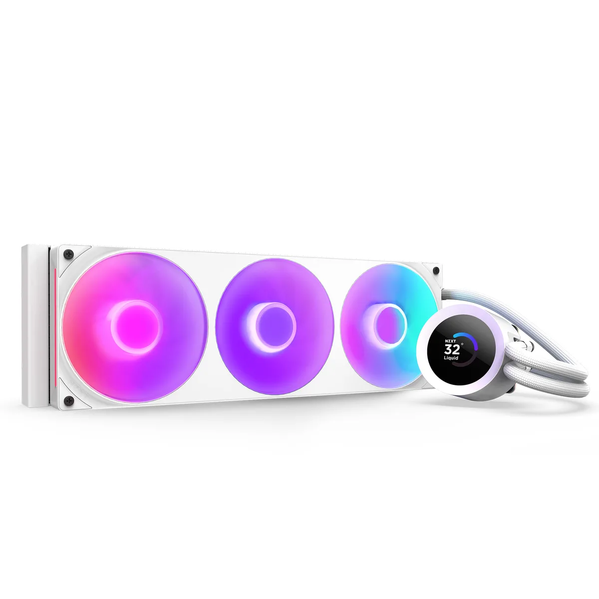 NZXT NZXT RL-KR360-W2 360 mm white liquid cooler — product photo