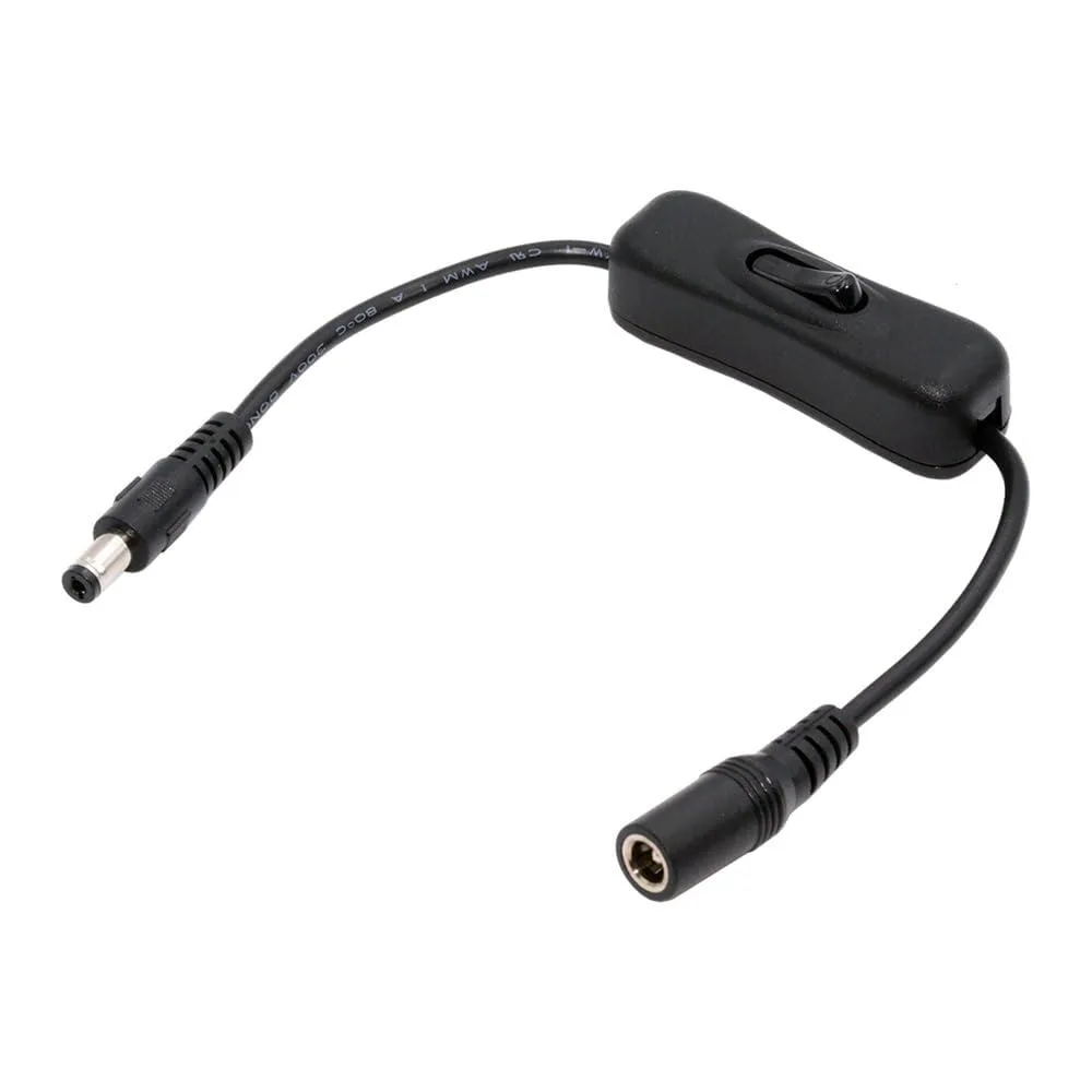 Fervit Fervit USB-A Male to Female Power Cable with Switch 5.5x2.1mm — product photo