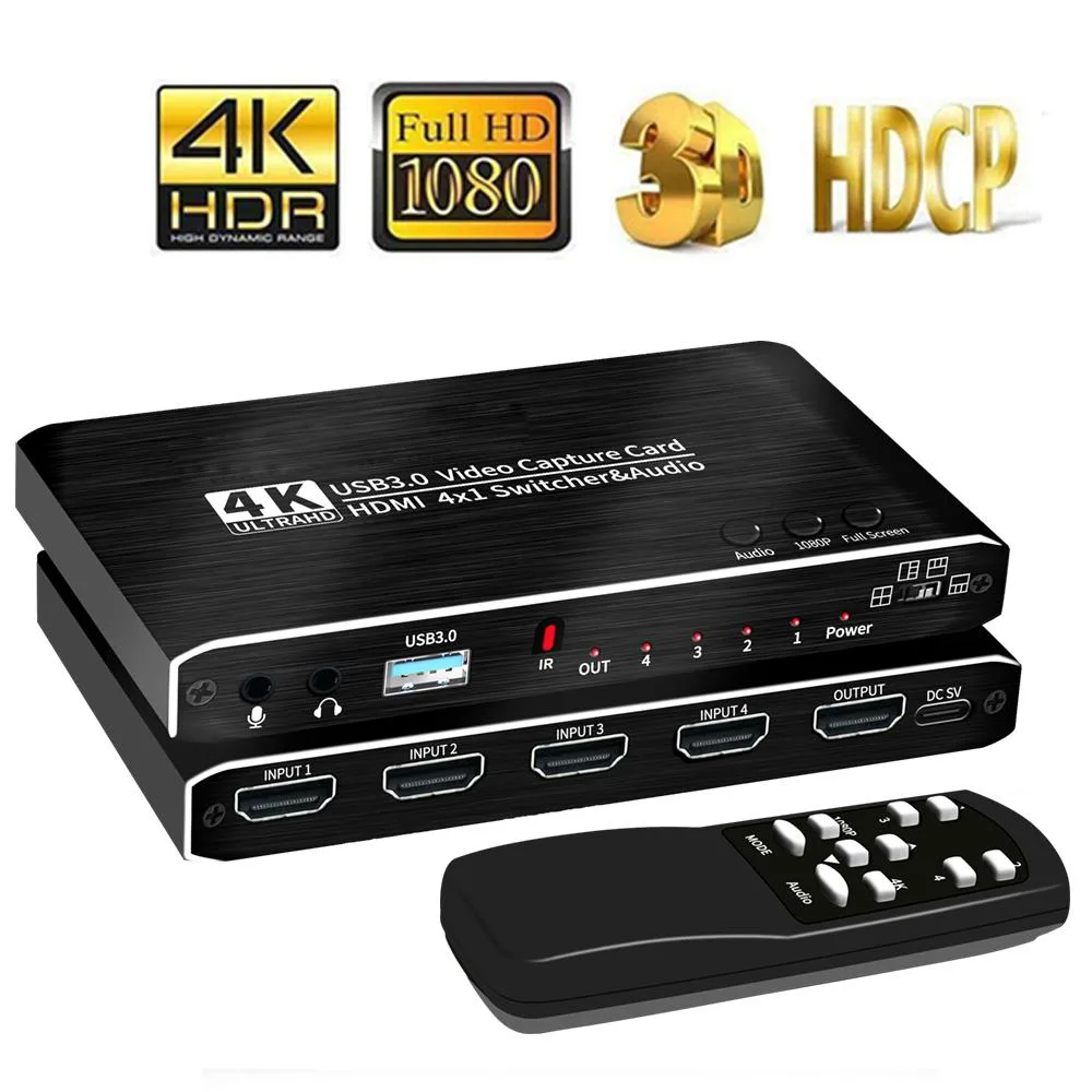 ESTONE ESTONE OZC7 4K 4x1 HDMI Video Capturing Device — product photo