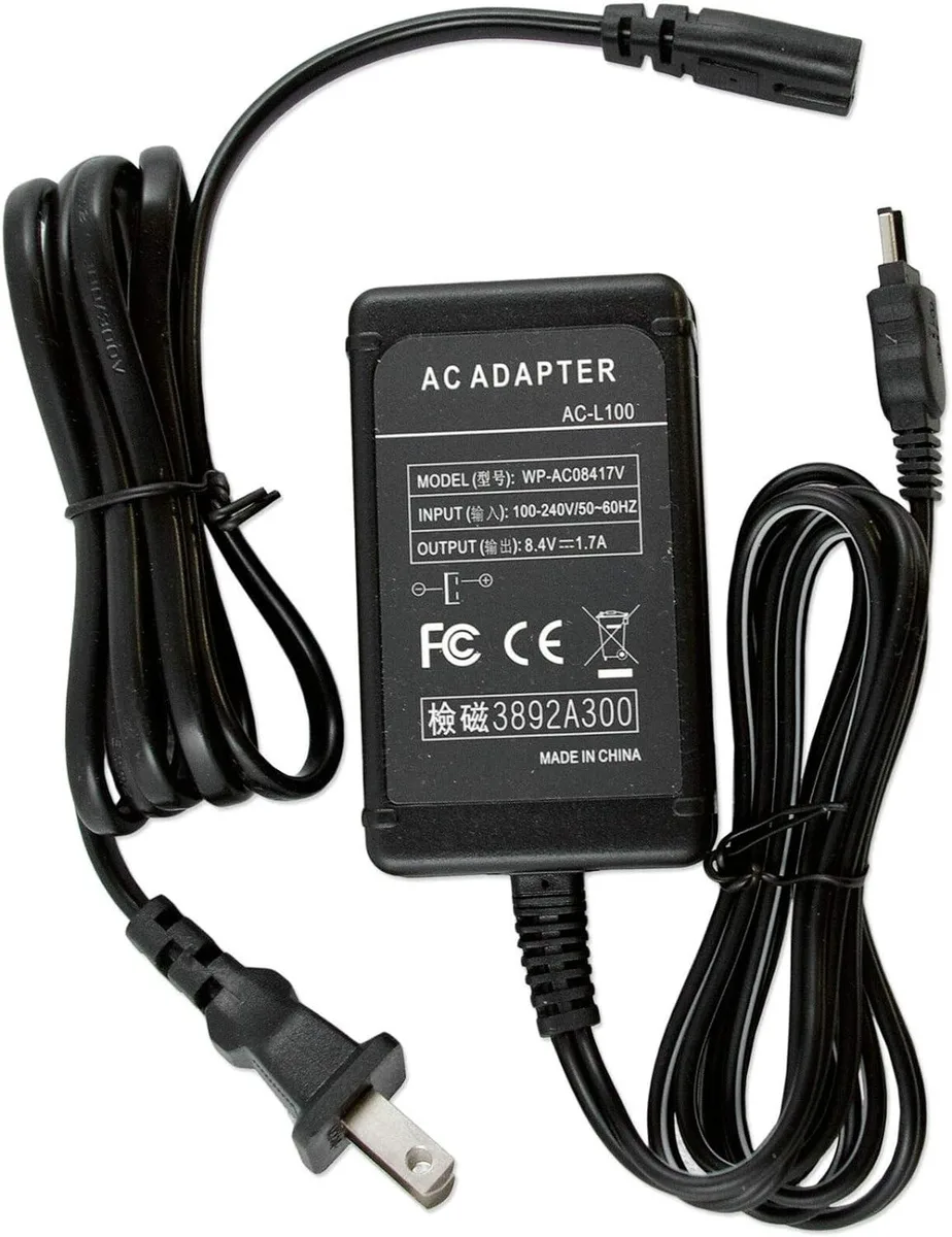NShi NShi AC Adapter 8.4V 1.7A for Sony HandyCam DCR-TRV10 DCR-PC9 DCR-PC120BT DCR-TRV740 — product photo