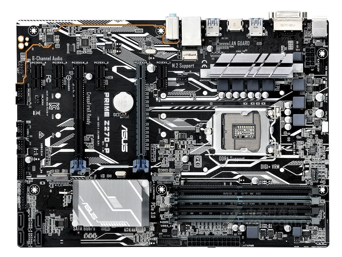 ASUS ASUS PRIME Z270-P Intel motherboard 64GB DDR4 LGA 1151 — product photo