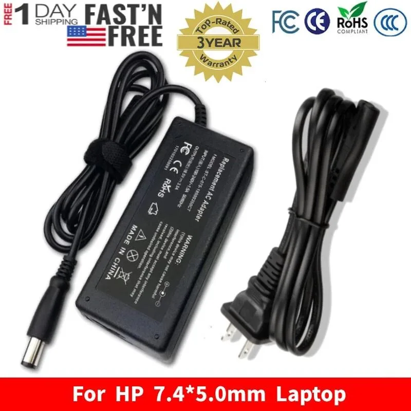 RAYBESTOS UNBRANDED RAYBESTOS UNBRANDED 65W AC Adapter 18.5V 3.5A 7.4*5.0mm with US Cord — product photo
