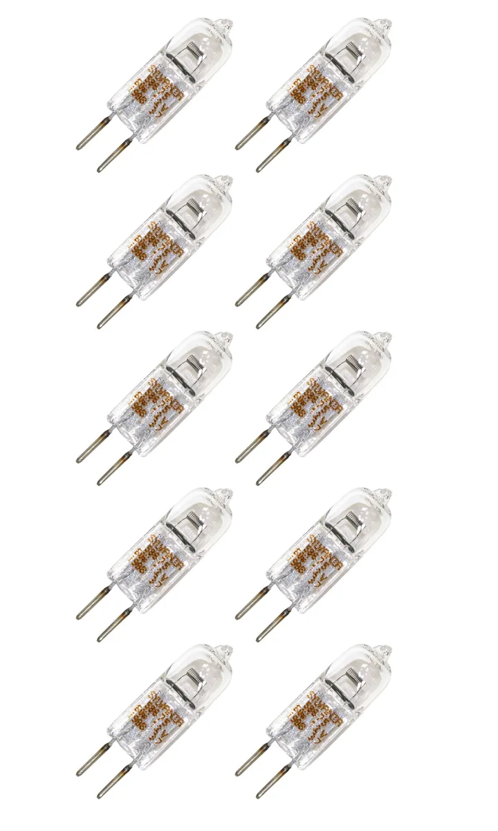 SYLVANIA SYLVANIA 58675 50 W 12 V 3000 K GY6.35 T4 Halogen Bulbs 10 Pack — product photo