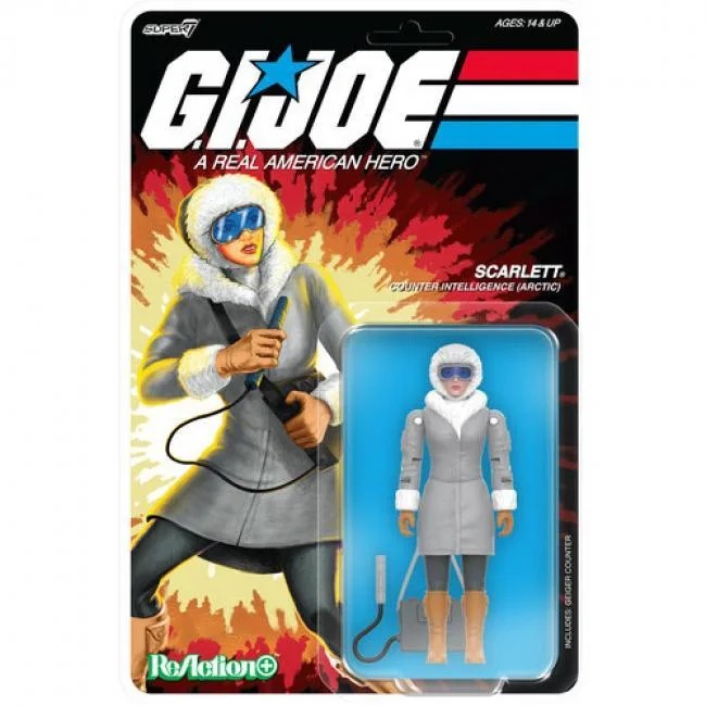 Super7 Super7 G.I. Joe ReAction Arctic Scarlett 3.75" 12pt OR-GIJO-10249 action figure — product photo
