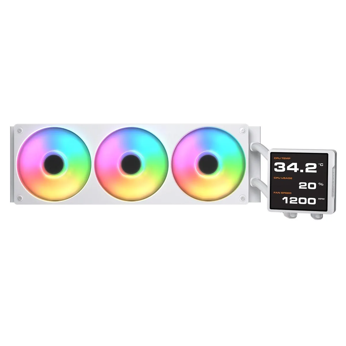 COUGAR COUGAR Poseidon Vistek Pro ARGB 360 White liquid cooler — product photo