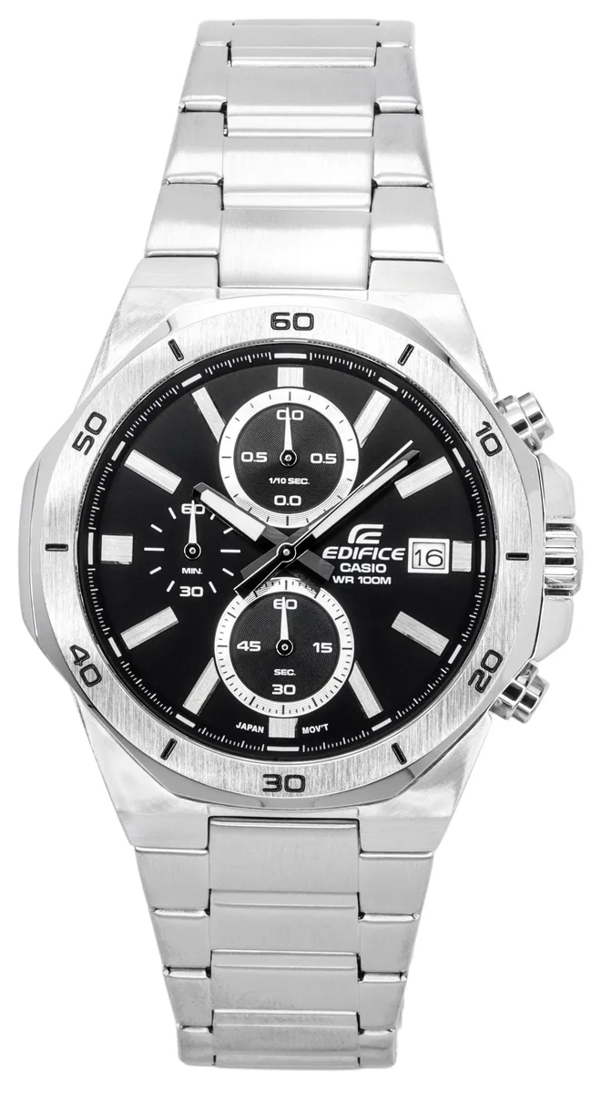 CASIO Casio Edifice EFV-640D-1A Chronograph 100m 43.30mm Stainless Steel Watch — product photo
