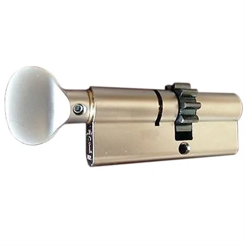 Mul-T-Lock Mul-T-Lock E33G33T-26 Euro Profile Single Cylinder Door Lock Satin Nickel US26 006 Keyway — product photo