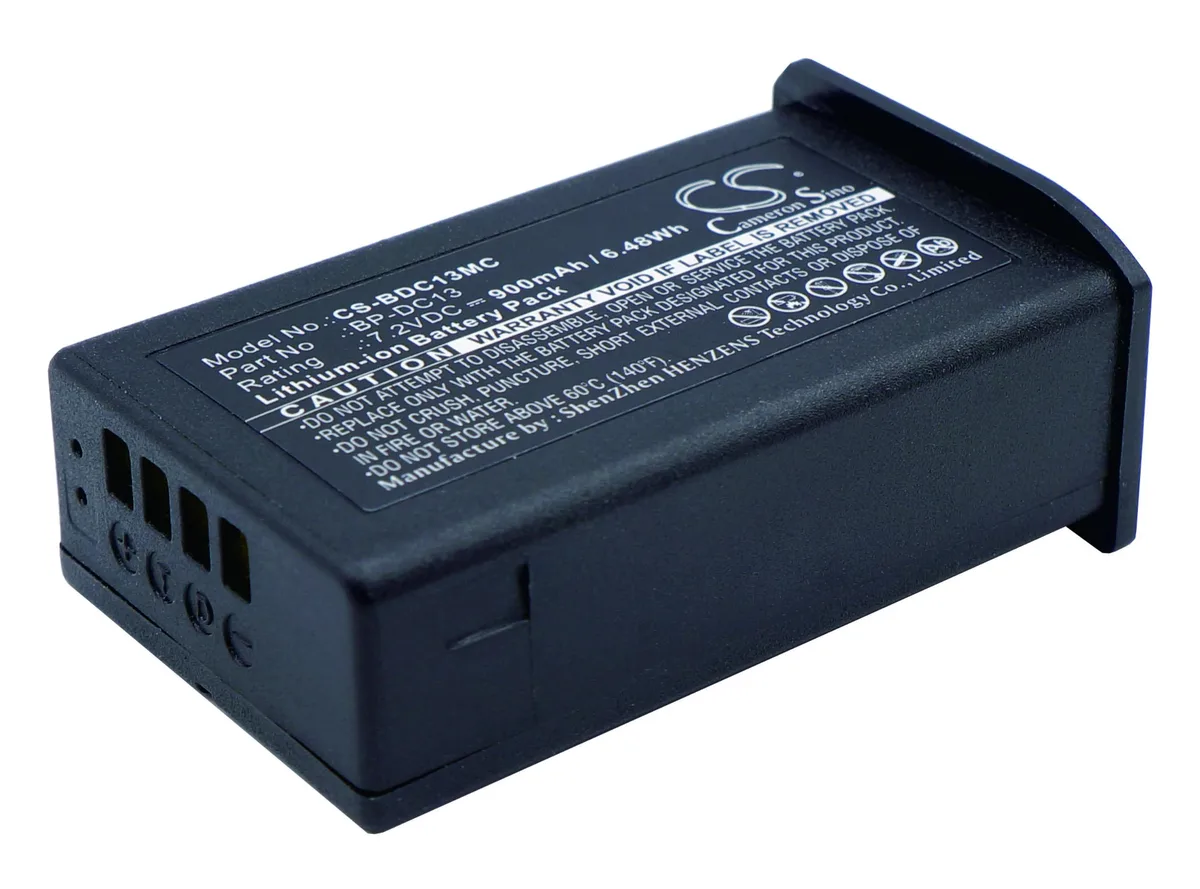 Rectangular silver camera battery with Cameron Sino branding