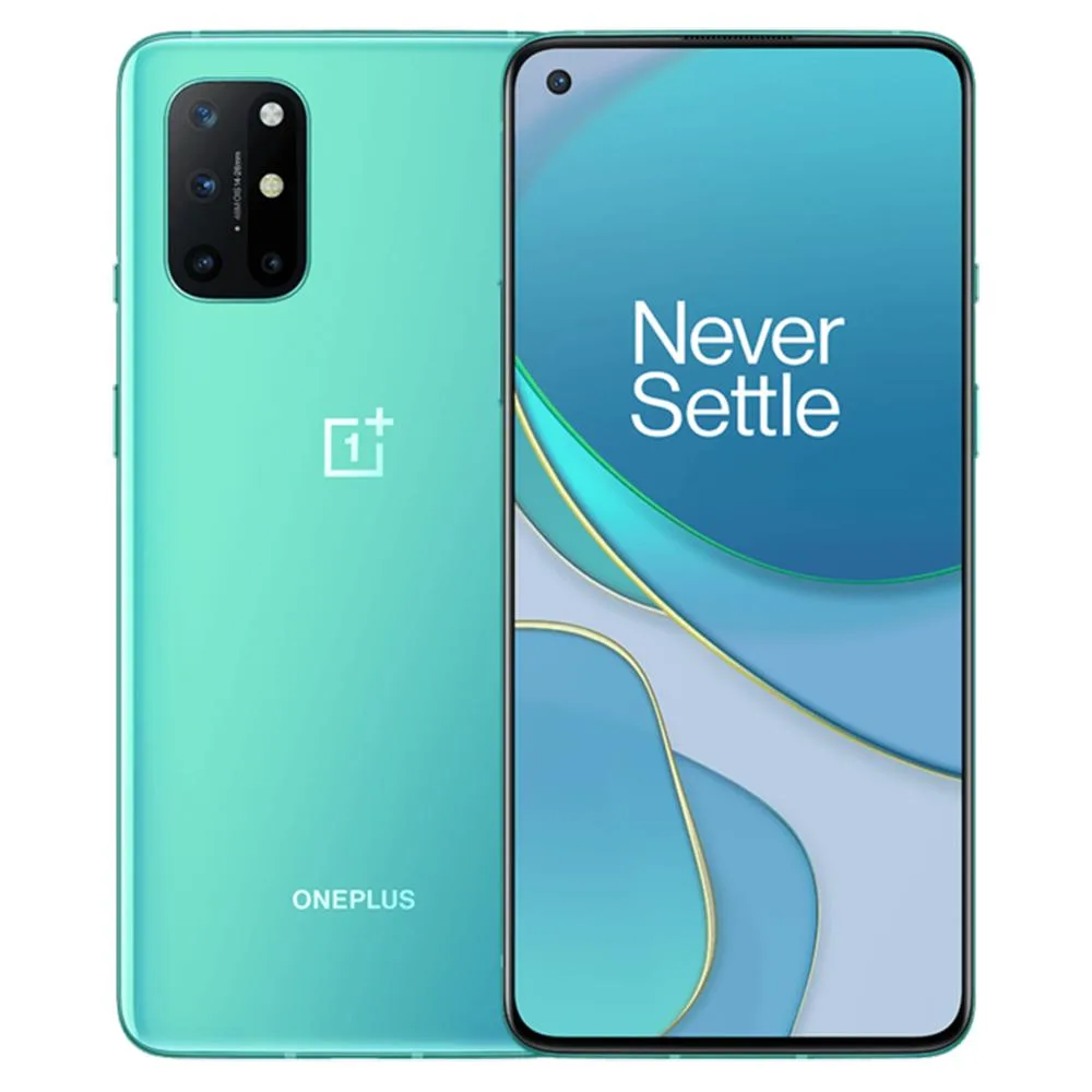 OnePlus OnePlus 8T 5G 6.55" 12GB 256GB Aquamarine Green cell phones - unlocked — product photo