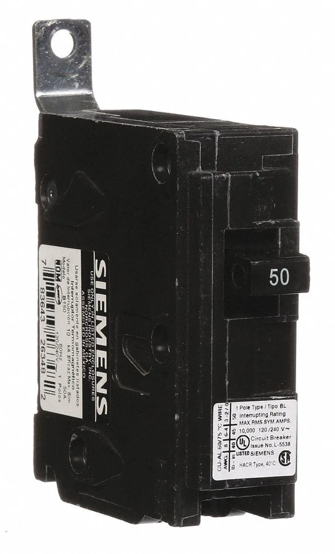 SIEMENS SIEMENS BL 50 A 1-pole 120/240 V AC bolt-on circuit breaker — product photo