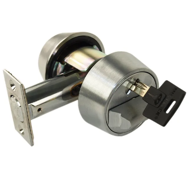 Mul-T-Lock Mul-T-Lock HDC-26 Satin Chrome Hercular Double Cylinder Captive Key Deadbolt — product photo