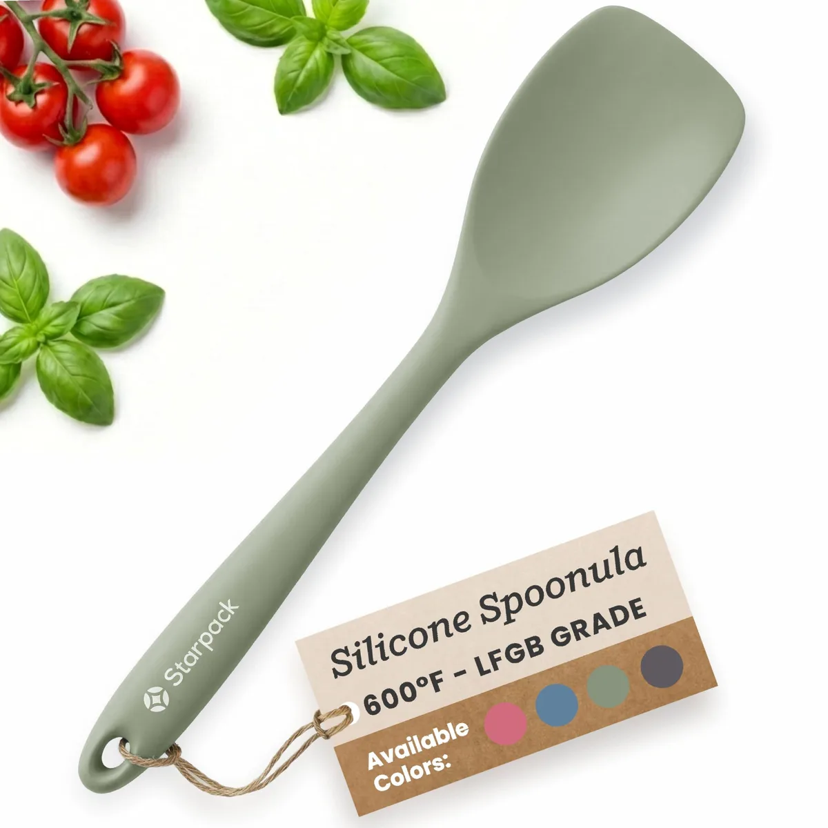  StarPack Home Starpack0315 Spoon Spatula 11 in Sage Green — product photo