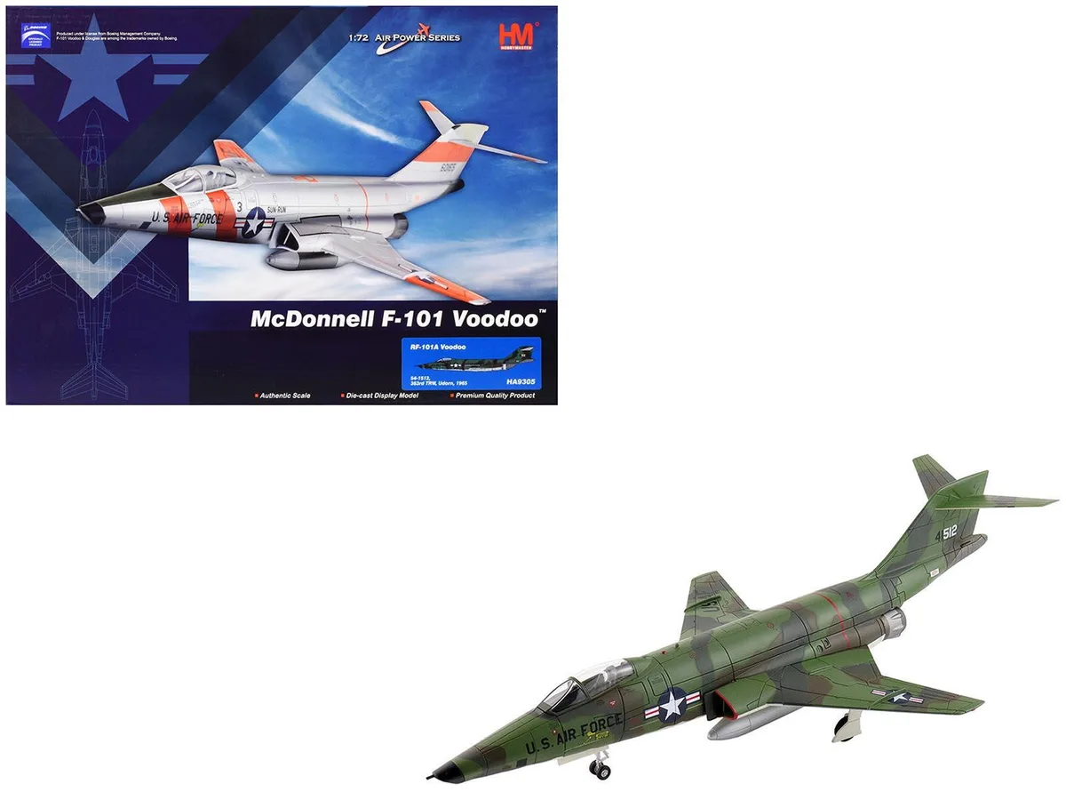 Hobby Master Hobby Master RF-101A Voodoo 54-1512 363rd TRW Udorn 1965 1/72 Diecast — product photo