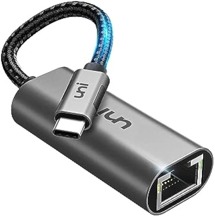 TAURKENAM TAURKENAM USB-C to Ethernet Adapter 1Gbps Thunderbolt 3/4 Compatible — product photo