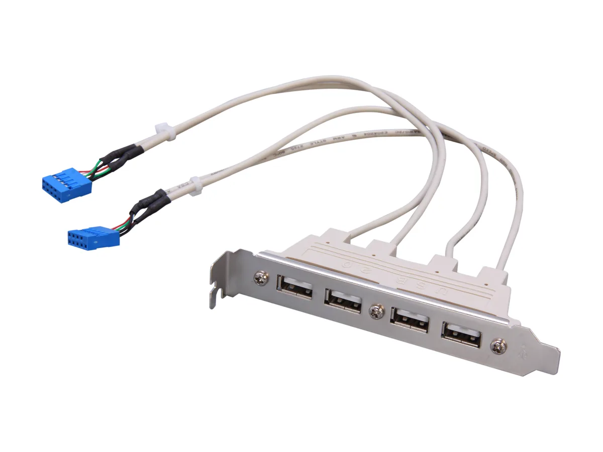 STARTECH STARTECH USBPLATE4 4 Port USB 2.0 Slot Plate Data Adapter — product photo