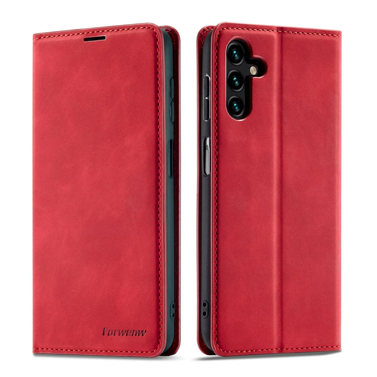 BONAEVER BONAEVER Case Samsung Galaxy A55 5G PU Leather Red — product photo