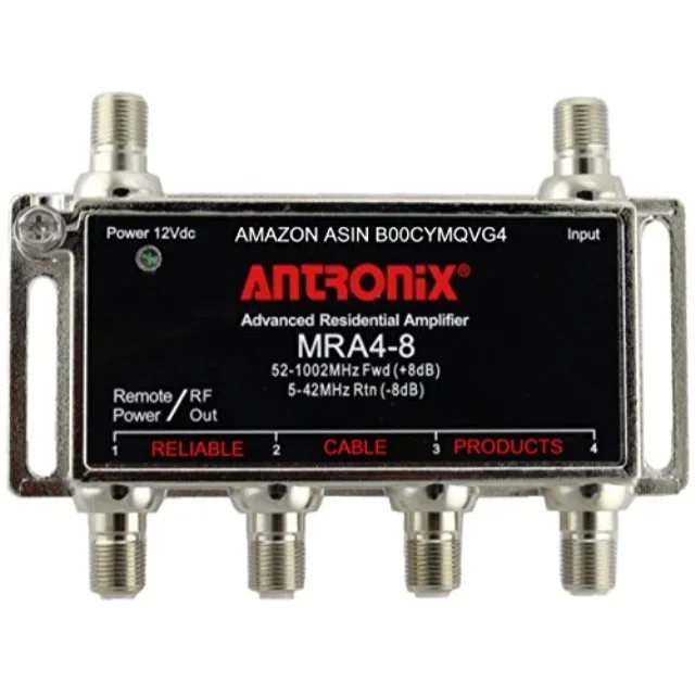 Antronix Antronix AMP MRA4-8/AC Signal Booster Powered Black handheld pcs accessory — product photo