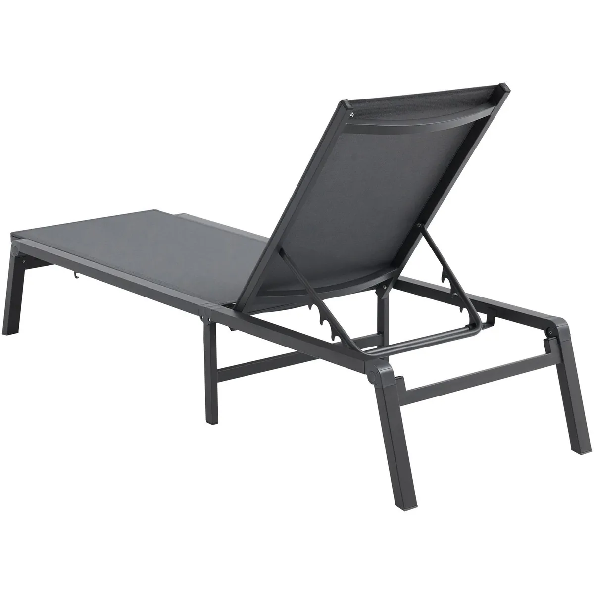 VEVOR VEVOR 6151 Chaise Lounge Chairs 2 pcs Dark Grey 400 lbs — product photo