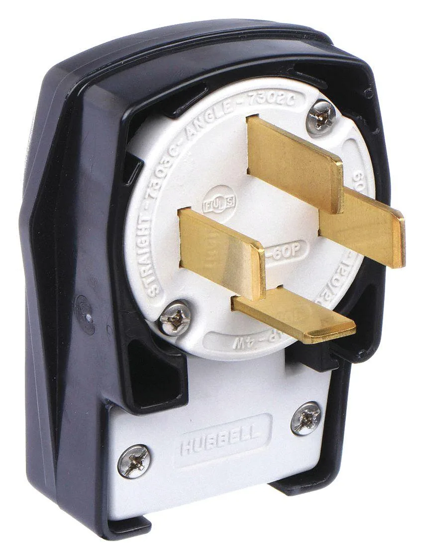 Hubbell Incorporated Hubbell Incorporated HBL7302C Straight Blade Plug 18-60P 60 A video accessory — product photo