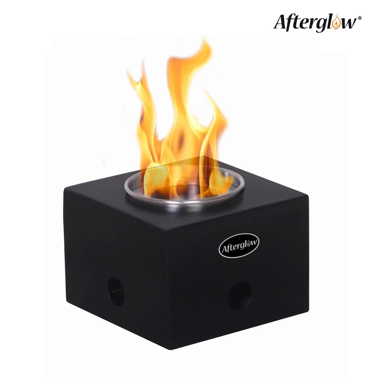 Afterglow Afterglow Steel Square Black Tabletop Fire Bowl 95% Alcohol — product photo