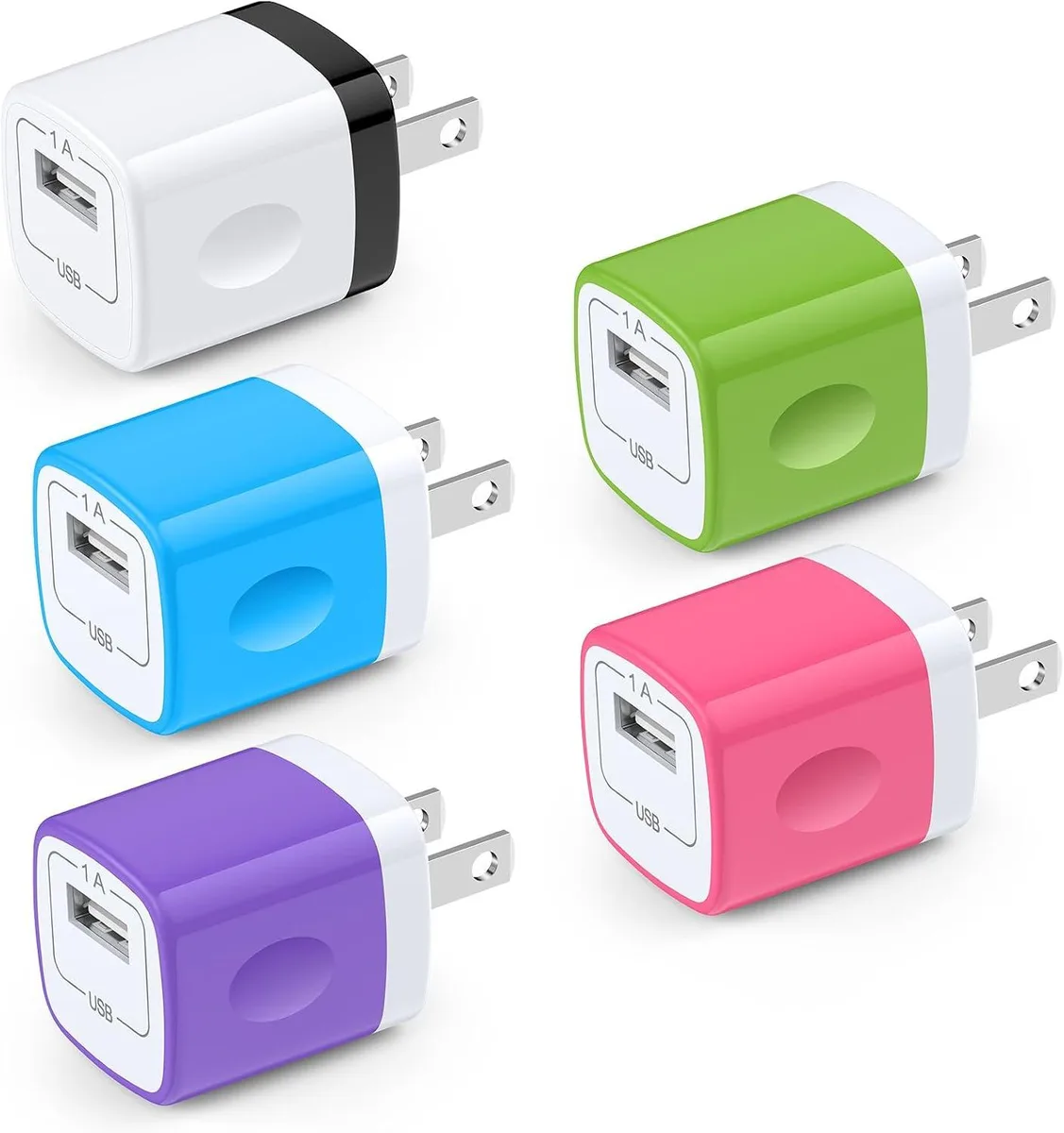 ONITOON ONITOON 5-pack USB wall charger 5V 1.0A — product photo