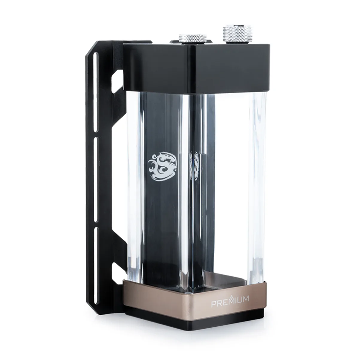 Bitspower Bitspower BPPRE-WTCR150 150 mm cuboid reservoir liquid cooler — product photo