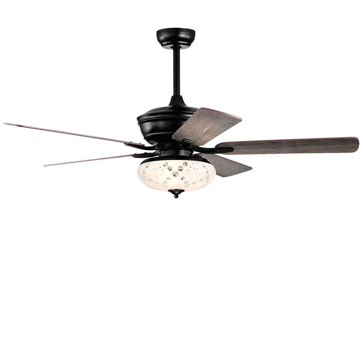 SlickBlue SlickBlue 52 Inch Ceiling Fan Grey 5 Reversible Blades 3 Speeds Remote — product photo