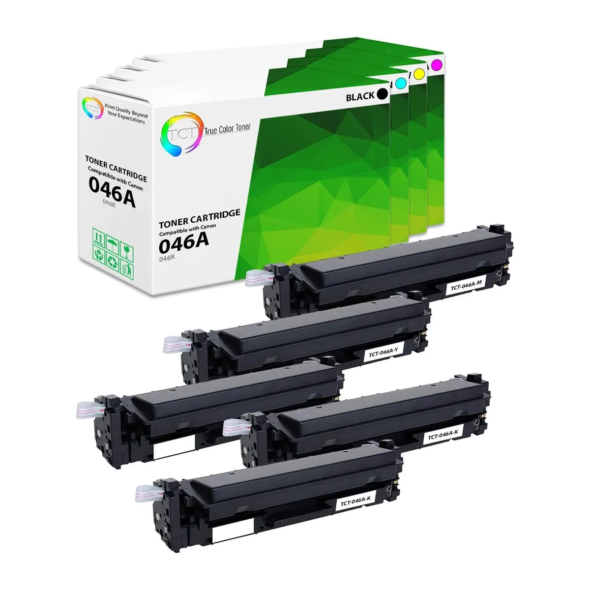 True Color Toner True Color Toner 046A 5-Pack Toner Cartridges (4 Colours) — product photo