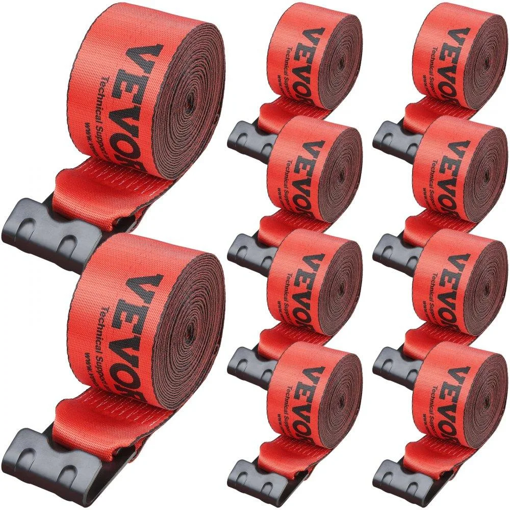 VEVOR VEVOR Winch Straps 4" x 30' 6000 lbs Red 10 Pack — product photo
