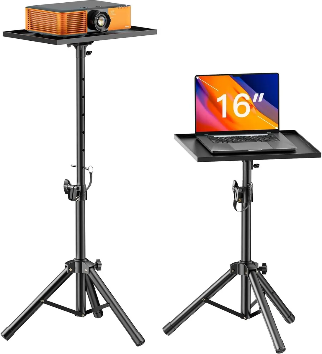  AMADA HOMEFURNISHING AMPS01 Projector Laptop Tripod Stand 22 to 36 inch — product photo
