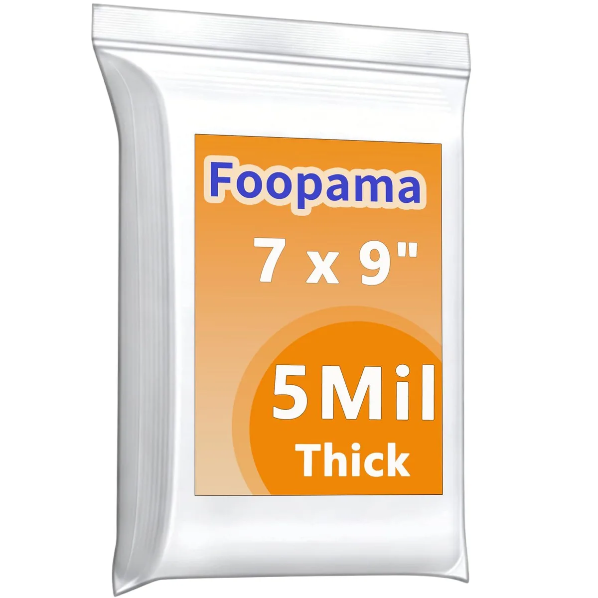 Pack of 20 clear 7x9 inch zip bags 5 mil thick