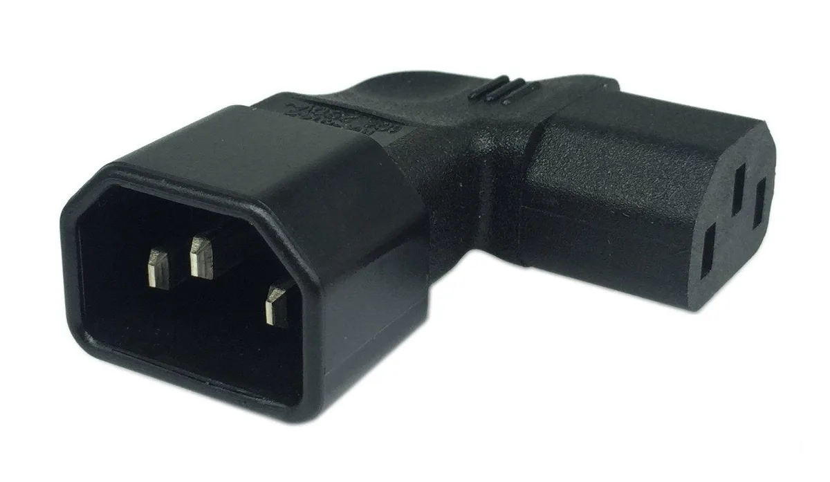 Vszerda Vszerda IEC 320 C14 to C13 90-degree power adapter — product photo