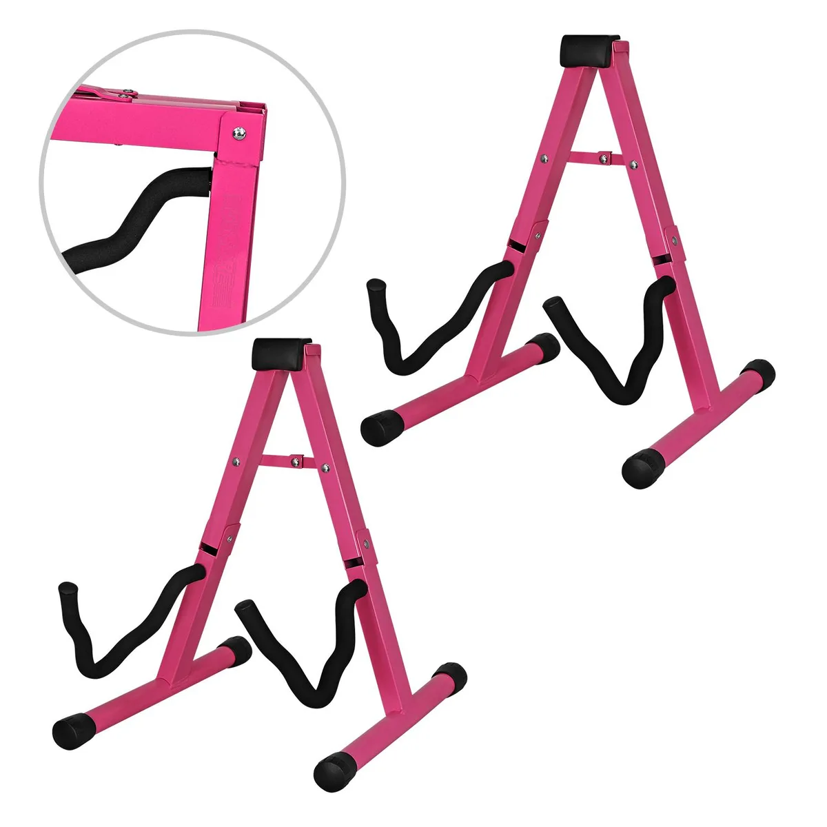 5 Core 5 Core GSS BPNK 2PCS A-Frame Guitar Stand Pair Pink — product photo