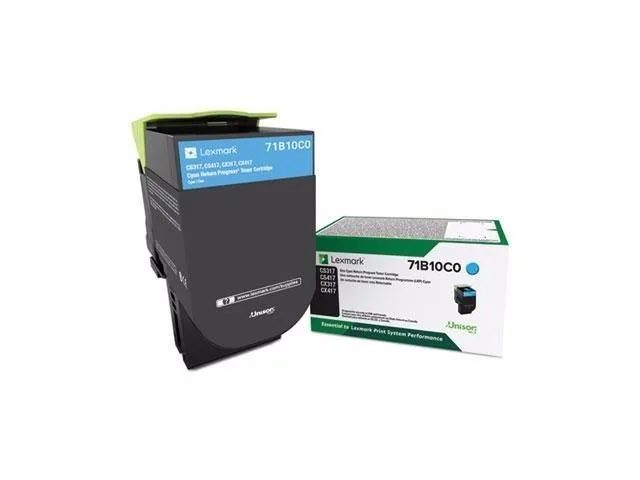 Lexmark Lexmark LEX71B10C0 Cyan Toner Cartridge 2300 Pages — product photo
