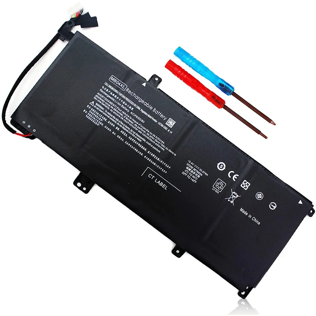 JPWEB JPWEB MB04XL 844204-850 laptop battery 15.4V 55.67Wh — product photo