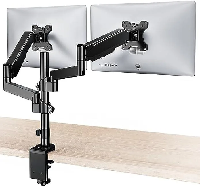 TAURKENAM TAURKENAM Dual Monitor Desk Mount Gas Spring 32 inch 17.6 lbs — product photo
