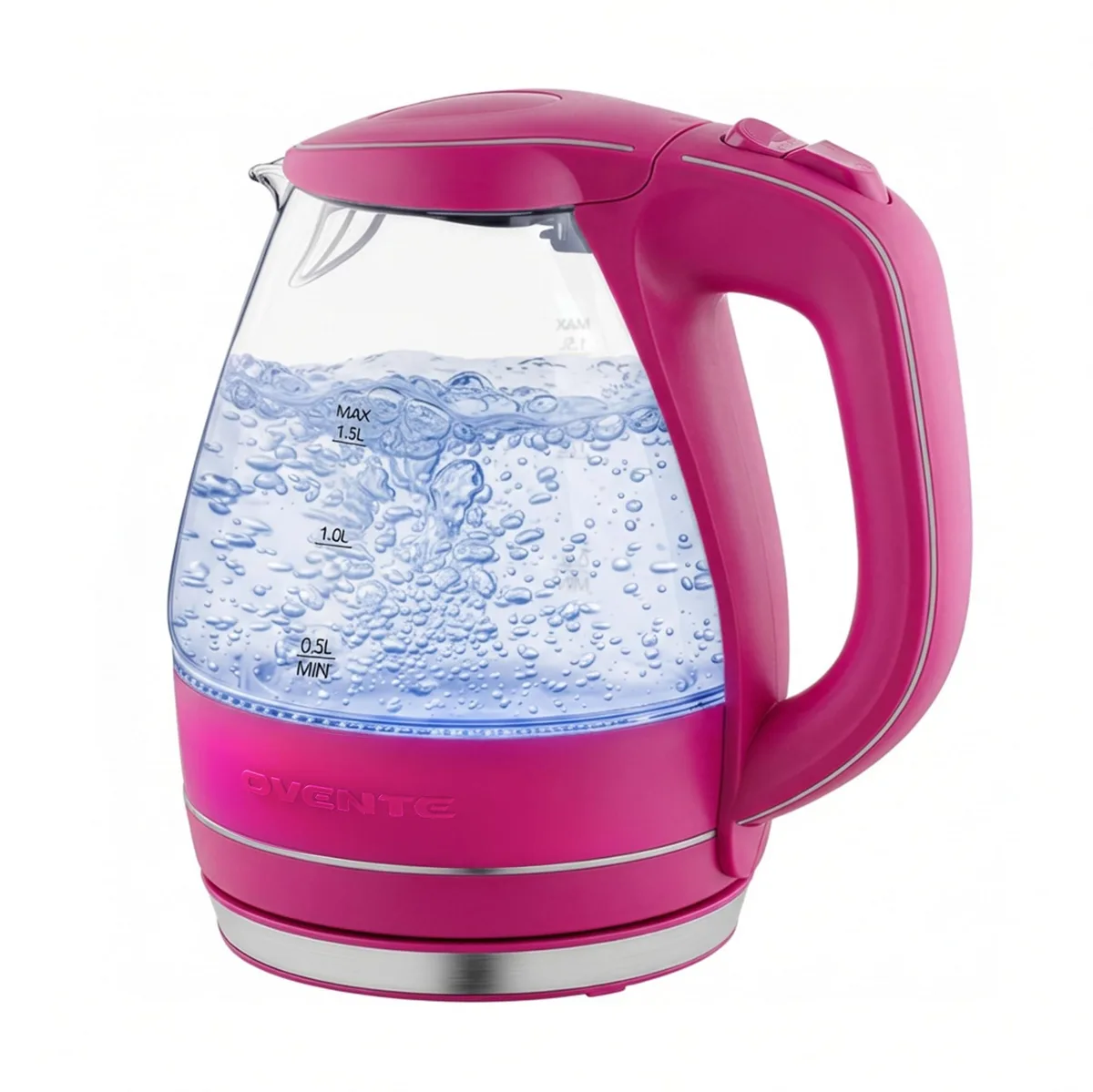  Ovente KG83F 1.5L Electric Kettle Pink — product photo