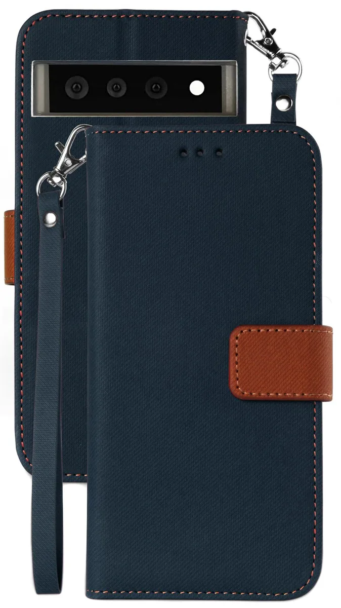 Nakedcellphone Nakedcellphone Infolio-D Wallet Case Navy for Google Pixel 6 Pro — product photo