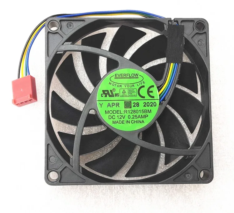 SXDOOL SXDOOL R128015BM 80 mm case fan 12 V 0.25 A 900-2700 RPM 4-pin PWM — product photo