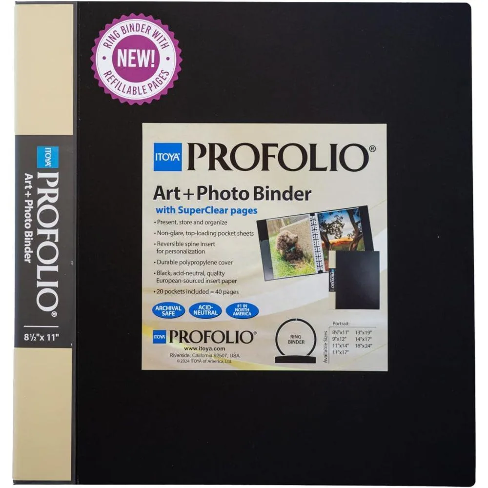 Itoya Of America, Ltd Itoya Of America, Ltd ProFolio Art + Photo Binder 8.5"x11" camera accessory — product photo