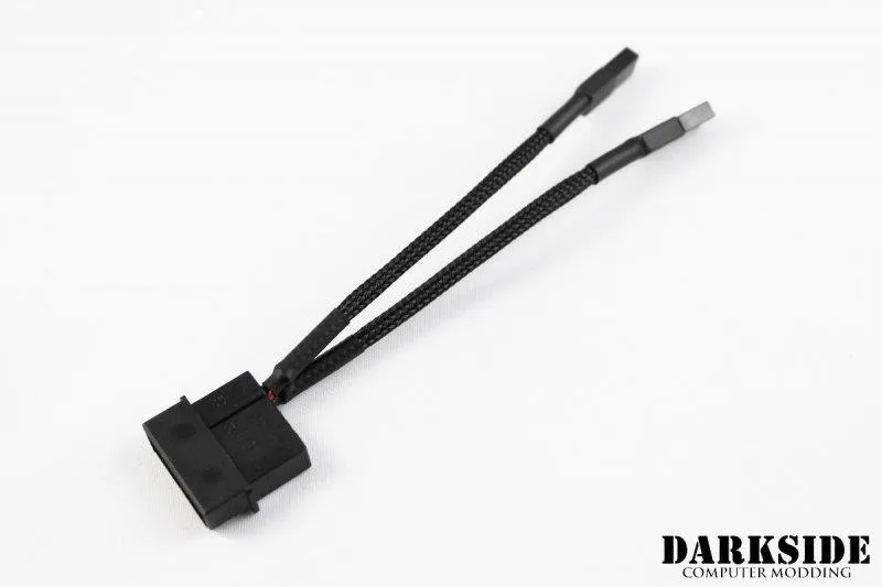Darkside Computer Modding Darkside Computer Modding DS-0371 4-Pin Molex Y-Cable 4 in — product photo